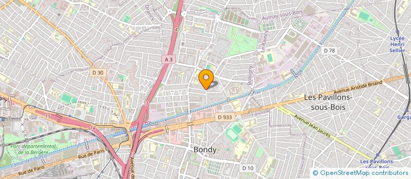 localisation de l'entreprise MONSIEUR ABDERRAHMANE SAADA  BONDY