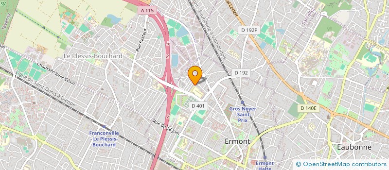 localisation de l'entreprise MONSIEUR ABDERRAHMANE YAGOUBI à ERMONT