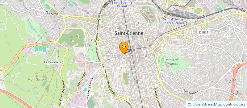 localisation de l'entreprise MONSIEUR ABDERRAHMANE ZEGHLACHE  SAINT-ETIENNE