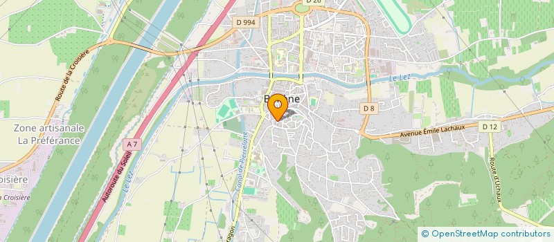 localisation de l'entreprise MONSIEUR ABDERRAHMANEE BOUSAADI  BOLLENE