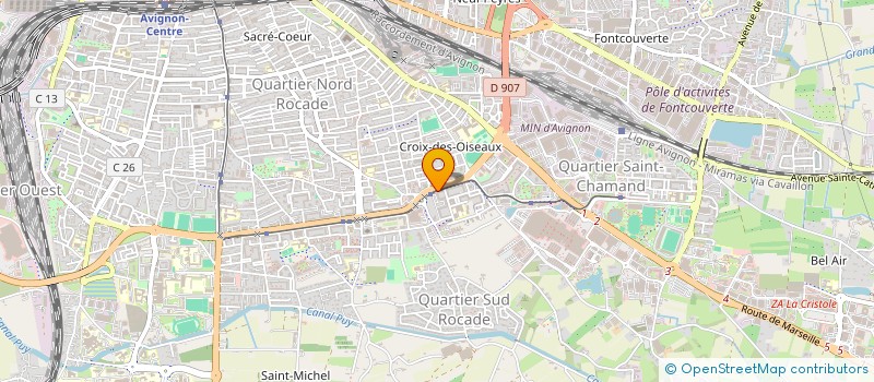 localisation de l'entreprise MONSIEUR ABDERRAHMEN BAHLOULI  AVIGNON