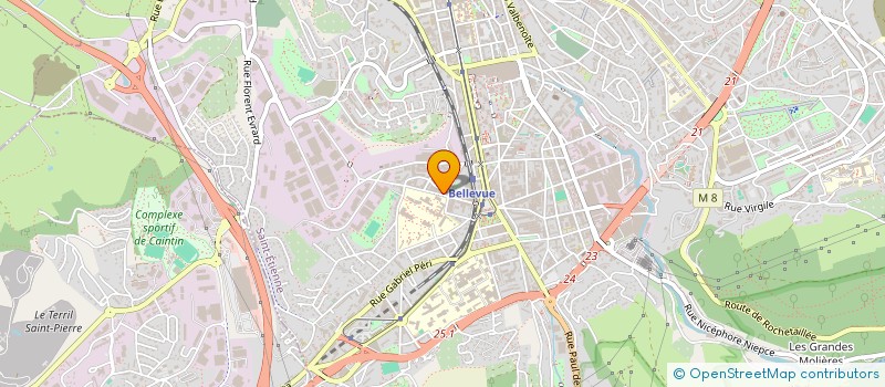 localisation de l'entreprise MONSIEUR ABDERRAHMEN BERRADIA  SAINT-ETIENNE