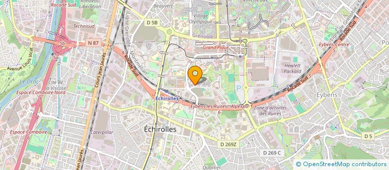 localisation de l'entreprise MONSIEUR ABDERRAHMEN ROUBA  ECHIROLLES