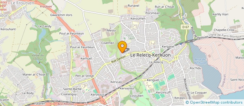 localisation de l'entreprise MONSIEUR ABDERRANI BOUSSOUM  LE RELECQ-KERHUON