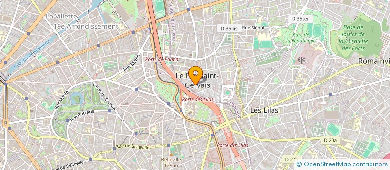 localisation de l'entreprise MONSIEUR ABDERRAOUF ARROUDJ à LE PRE-SAINT-GERVAIS