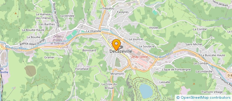 localisation de l'entreprise MONSIEUR ABDERRAOUF KECHA à DECAZEVILLE