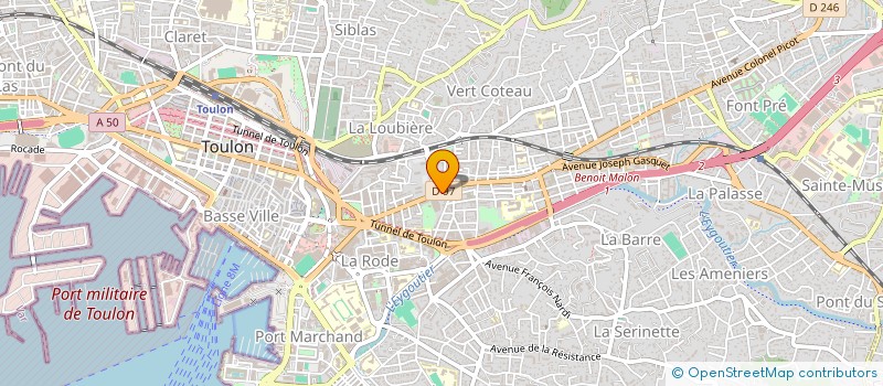 localisation de l'entreprise MONSIEUR ABDERRASAK DIMASSI  TOULON