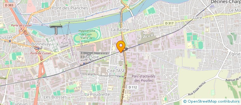 localisation de l'entreprise MONSIEUR ABDERRAZAG AZIZI  VAULX-EN-VELIN