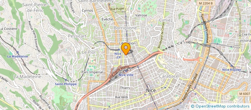 localisation de l'entreprise MONSIEUR ABDERRAZAK ALOUAH à NICE