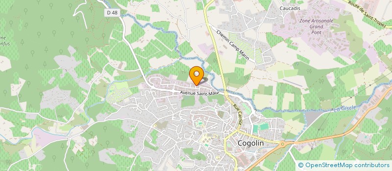 localisation de l'entreprise MONSIEUR ABDERRAZAK ANOUAR  COGOLIN