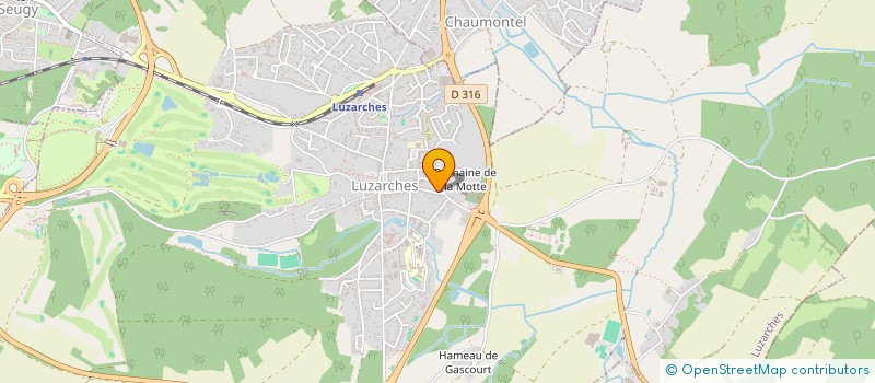 localisation de l'entreprise MONSIEUR ABDERRAZAK AZZOUG  LUZARCHES