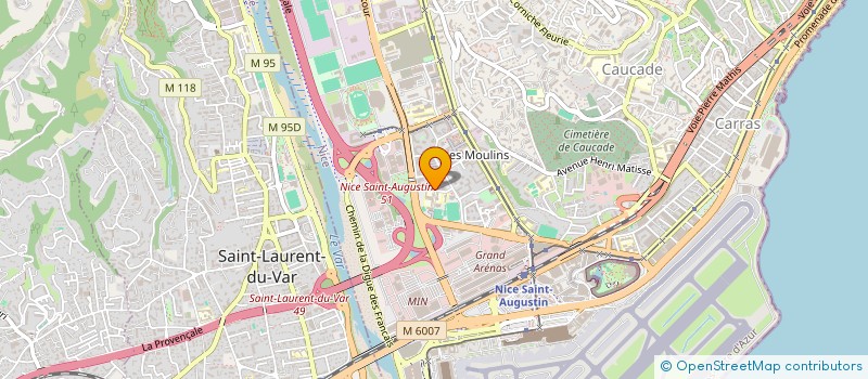 localisation de l'entreprise MONSIEUR ABDERRAZAK BEKKAR à NICE