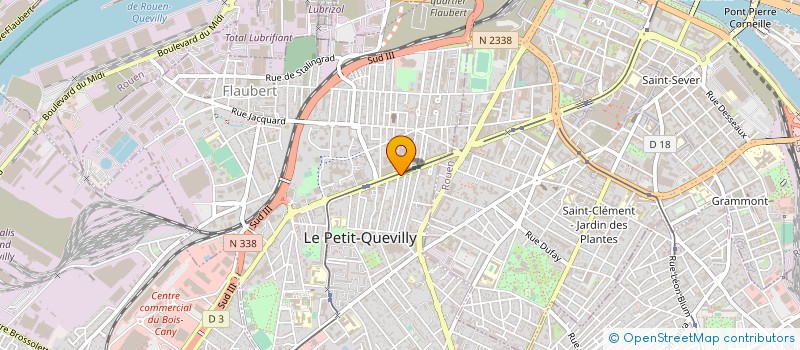 localisation de l'entreprise MONSIEUR ABDERRAZAK BELHOCINE à LE PETIT-QUEVILLY
