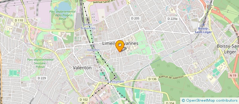 localisation de l'entreprise MONSIEUR ABDERRAZAK BOUTEBEL  LIMEIL-BREVANNES