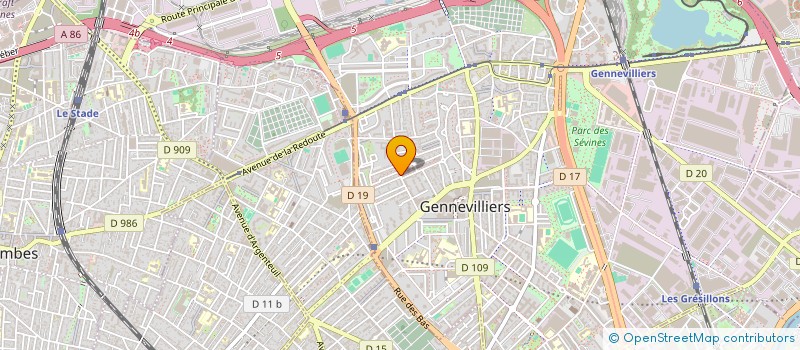 localisation de l'entreprise MONSIEUR ABDERRAZAK CHAKHCHOUKH à GENNEVILLIERS