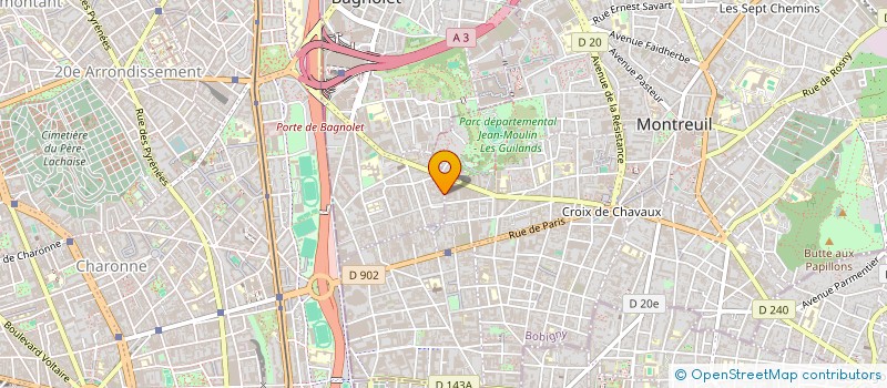 localisation de l'entreprise MONSIEUR ABDERRAZAK CHEIKH à BAGNOLET