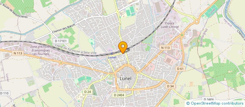 localisation de l'entreprise MONSIEUR ABDERRAZAK CHKOUNI à LUNEL