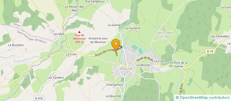 localisation de l'entreprise MONSIEUR ABDERRAZAK EL MESSALLI à MANZAT