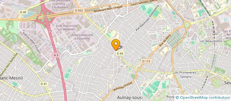 localisation de l'entreprise MONSIEUR ABDERRAZAK EL MOUCHIR à AULNAY-SOUS-BOIS