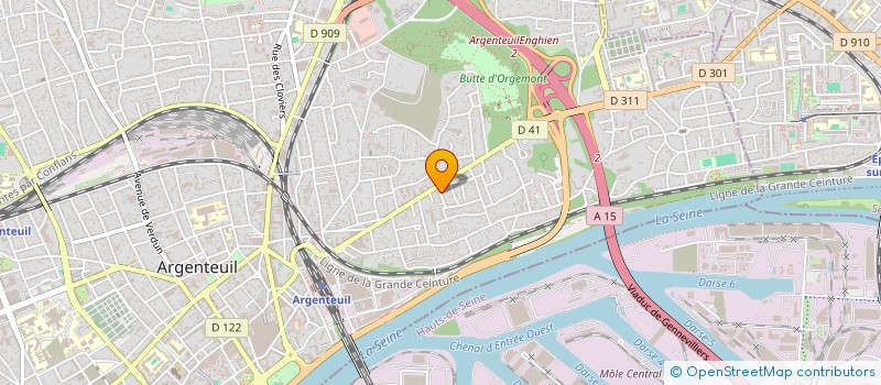 localisation de l'entreprise MONSIEUR ABDERRAZAK ELGARES  ARGENTEUIL