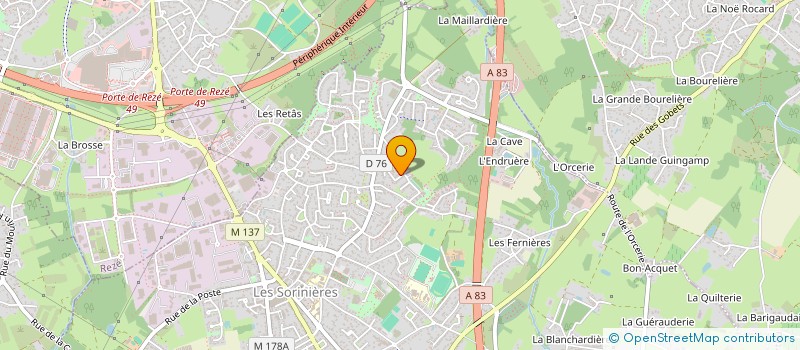 localisation de l'entreprise MONSIEUR ABDERRAZAK ES SABBAI  LES SORINIERES