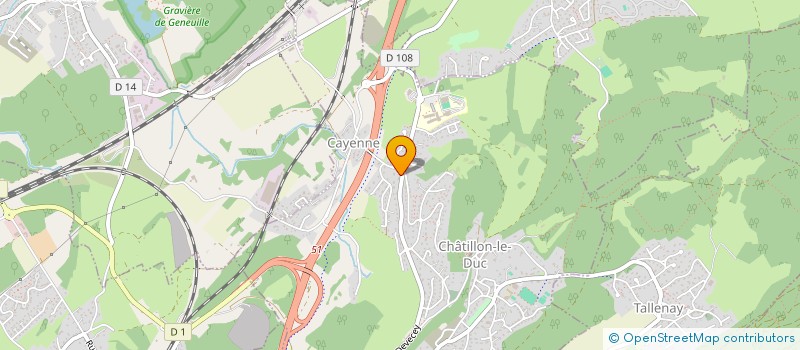 localisation de l'entreprise MONSIEUR ABDERRAZAK GUERRIDA  CHATILLON-LE-DUC