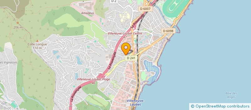localisation de l'entreprise MONSIEUR ABDERRAZAK HEDHILI à VILLENEUVE-LOUBET