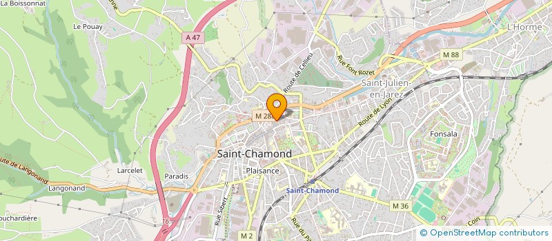 localisation de l'entreprise MONSIEUR ABDERRAZAK KROUNA à SAINT-CHAMOND