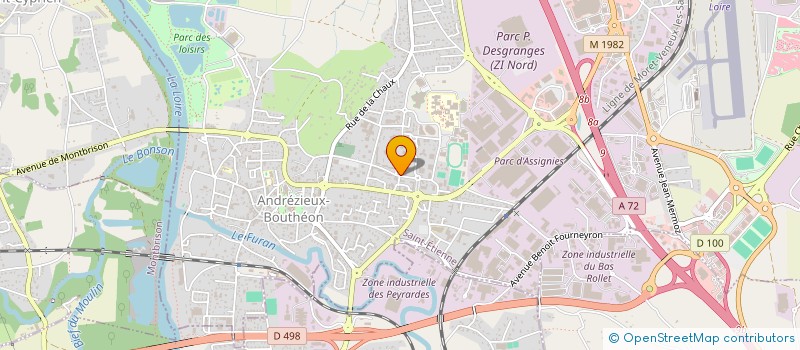 localisation de l'entreprise MONSIEUR ABDERRAZAK OUNISSI  ANDREZIEUX-BOUTHEON