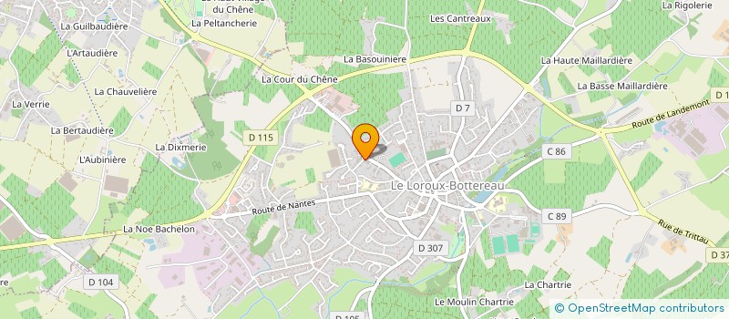 localisation de l'entreprise MONSIEUR ABDERRAZEK DRIDI  LE LOROUX-BOTTEREAU