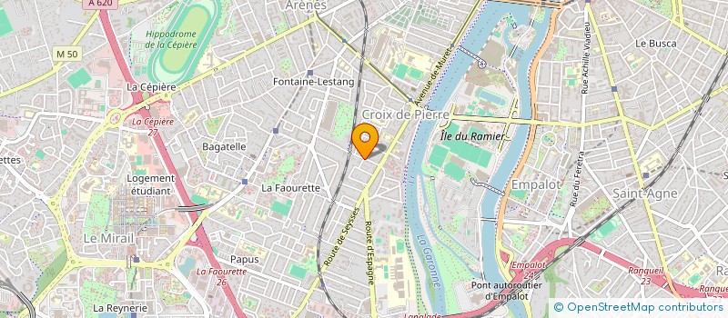 localisation de l'entreprise MONSIEUR ABDERRAZEK OUDJIT  TOULOUSE