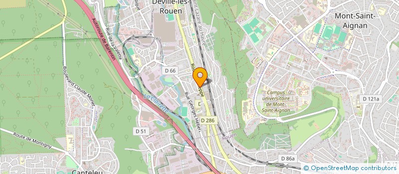 localisation de l'entreprise MONSIEUR ABDERRAZIK LARBI  DEVILLE-LES-ROUEN