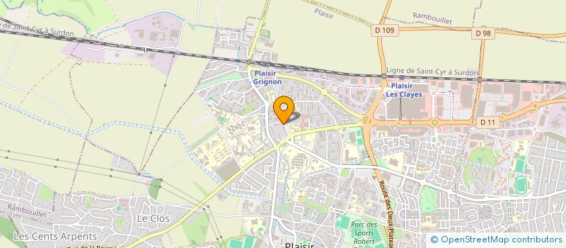 localisation de l'entreprise MONSIEUR ABDERRAZZAK BEKKALI  PLAISIR