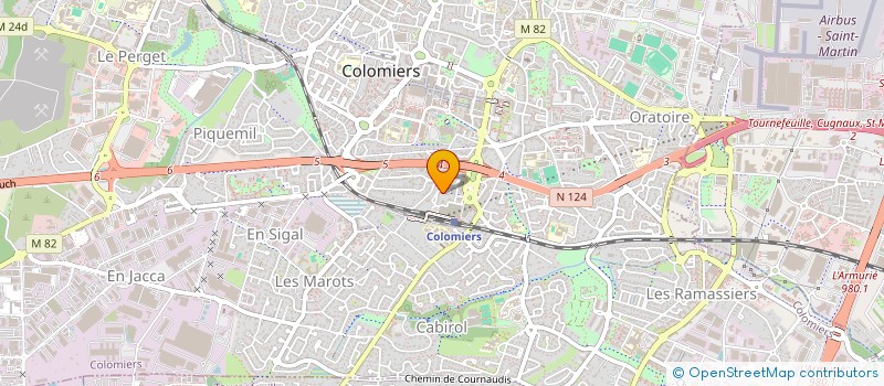 localisation de l'entreprise MONSIEUR ABDERRAZZAK BELHADRI  TOURNEFEUILLE