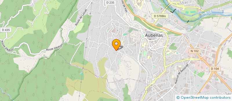 localisation de l'entreprise MONSIEUR ABDERRAZZAK BENTAYEBI à AUBENAS