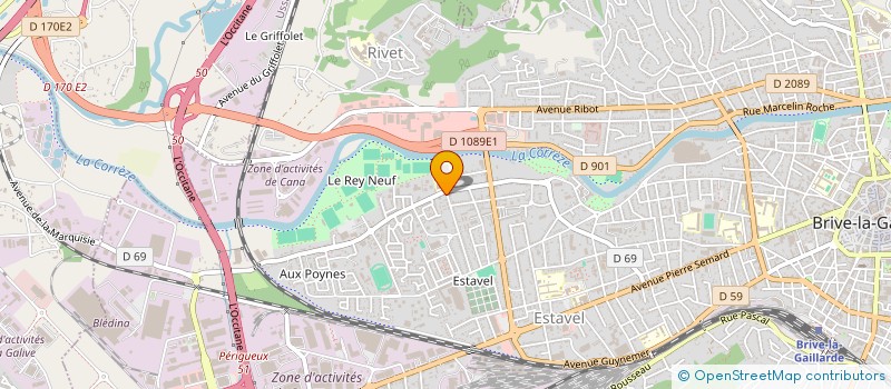 localisation de l'entreprise MONSIEUR ABDERRAZZAK OUABDELKHALEQ  BRIVE-LA-GAILLARDE