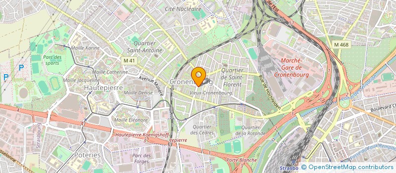 localisation de l'entreprise MONSIEUR ABDERREZAK SAIM  STRASBOURG