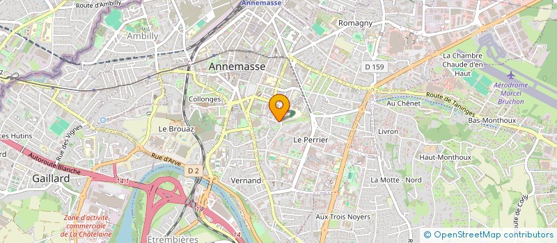 localisation de l'entreprise MONSIEUR ABDERRHAMANE ABDELAZIZ à ANNEMASSE