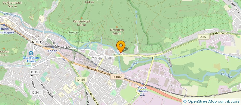 localisation de l'entreprise MONSIEUR ABDESALEM DERDAR  VIEUX-THANN