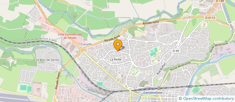 localisation de l'entreprise MONSIEUR ABDESAMIA CHEKRI à CARCASSONNE