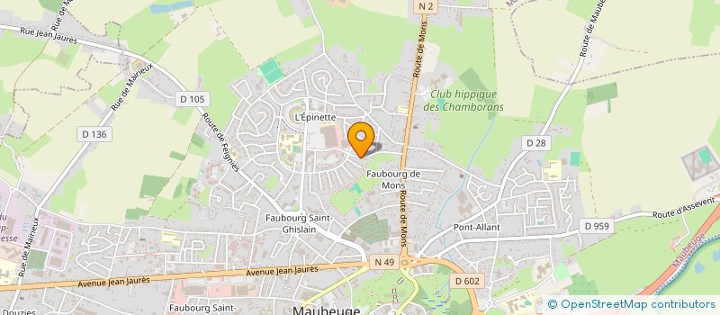 localisation de l'entreprise MONSIEUR ABDESELEM BENATMANE  MAUBEUGE