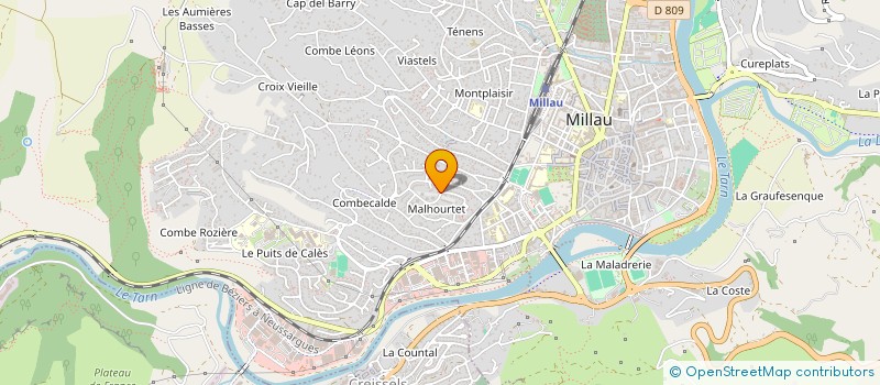 localisation de l'entreprise MONSIEUR ABDESLAM AKHALOUF à MILLAU