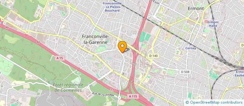 localisation de l'entreprise MONSIEUR ABDESLAM EL BADOURI  SANNOIS