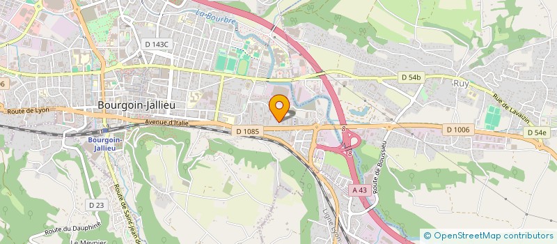 localisation de l'entreprise MONSIEUR ABDESLAM LEBRINI  BOURGOIN-JALLIEU