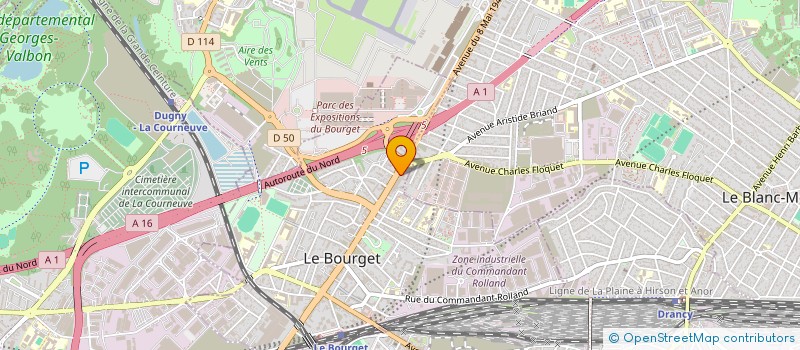 localisation de l'entreprise MONSIEUR ABDESLAM MEBARAKOU à LE BOURGET