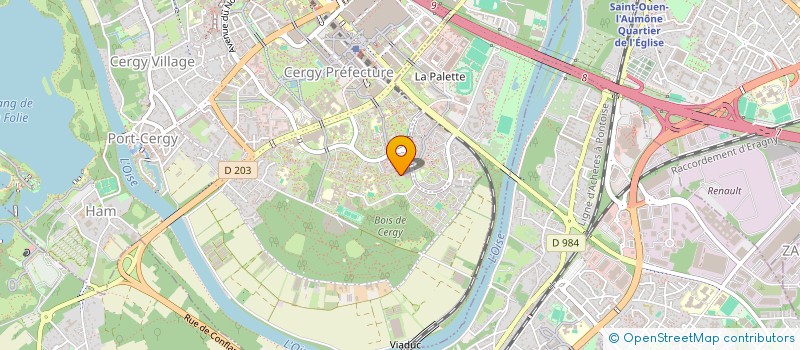 localisation de l'entreprise MONSIEUR ABDESLEM AISSOU  CERGY