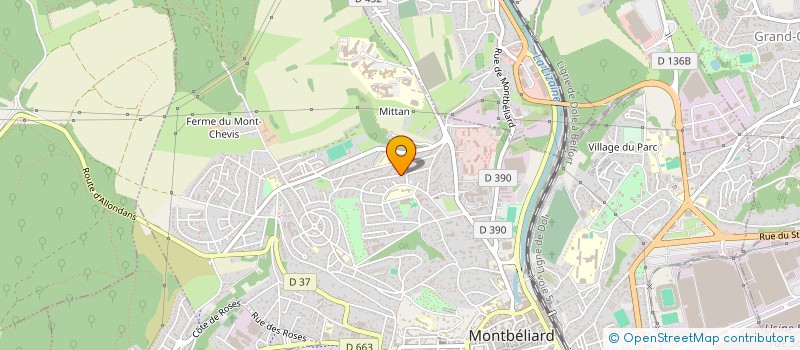 localisation de l'entreprise MONSIEUR ABDESLEM CHELLAT à MONTBELIARD