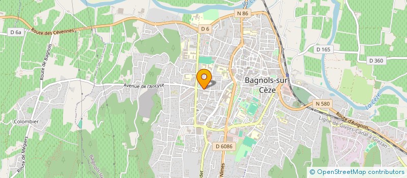 localisation de l'entreprise MONSIEUR ABDESLEM EDDEROUECH MESSAOUDI  BAGNOLS-SUR-CEZE