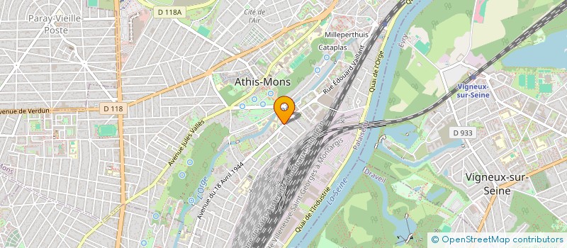 localisation de l'entreprise MONSIEUR ABDESLEM TALBI  ATHIS-MONS