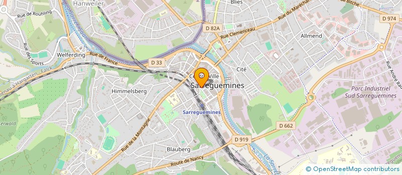 localisation de l'entreprise MONSIEUR ABDESMAD CHINOUNE  SARREGUEMINES